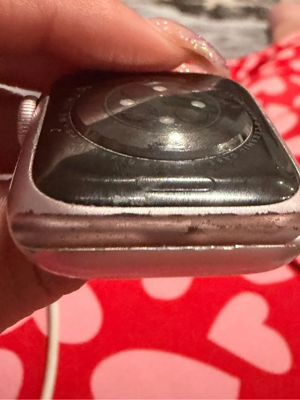 Apple Watch Pink Aluminum Case with Digital Crown
